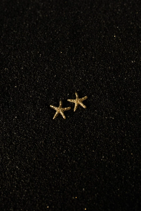 Kolczyki MINI STARFISH GOLD