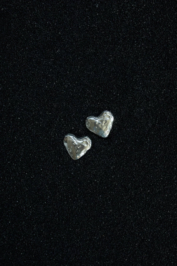 Kolczyki HEART SILVER