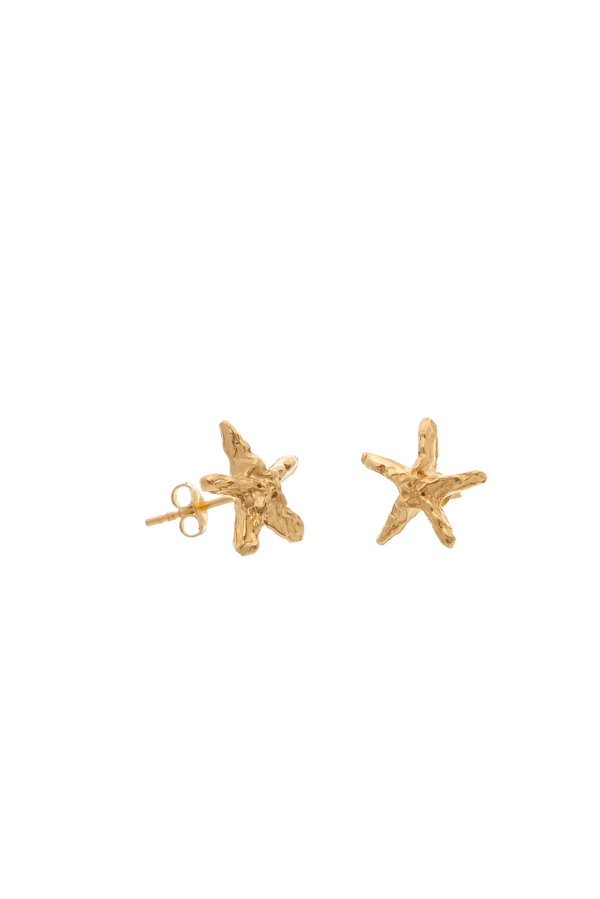 Kolczyki MINI STARFISH ZŁOTO 14K