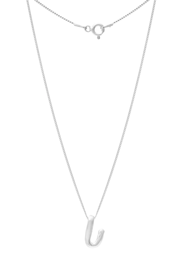 Naszyjnik LITERKA "U" SILVER