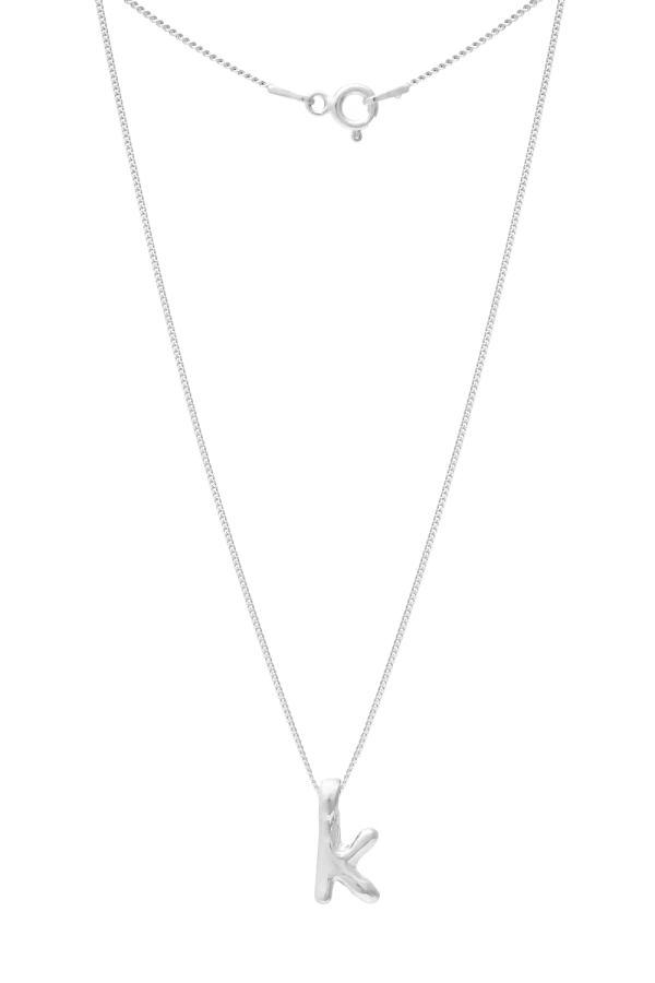 Naszyjnik LITERKA "K" SILVER
