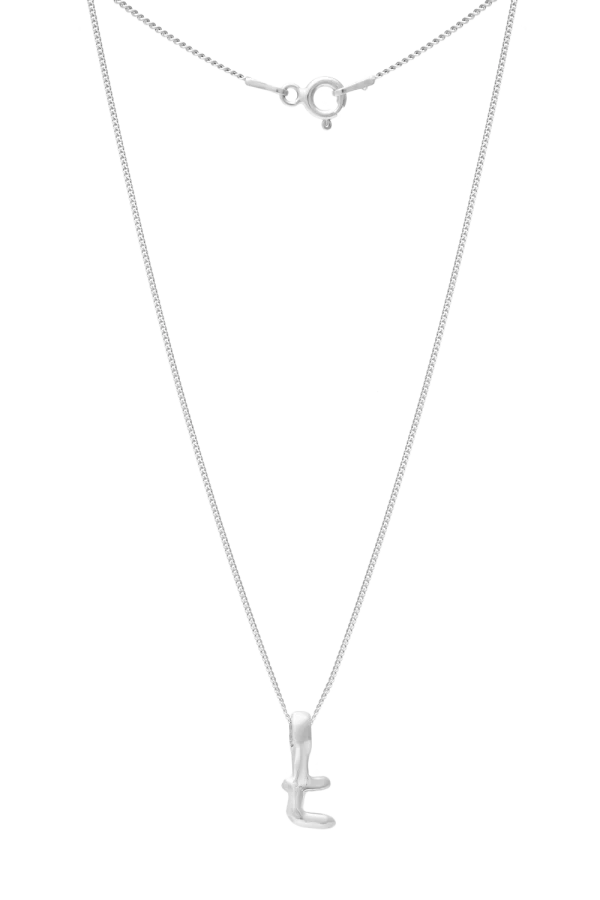 Naszyjnik LITERKA "Ł" SILVER