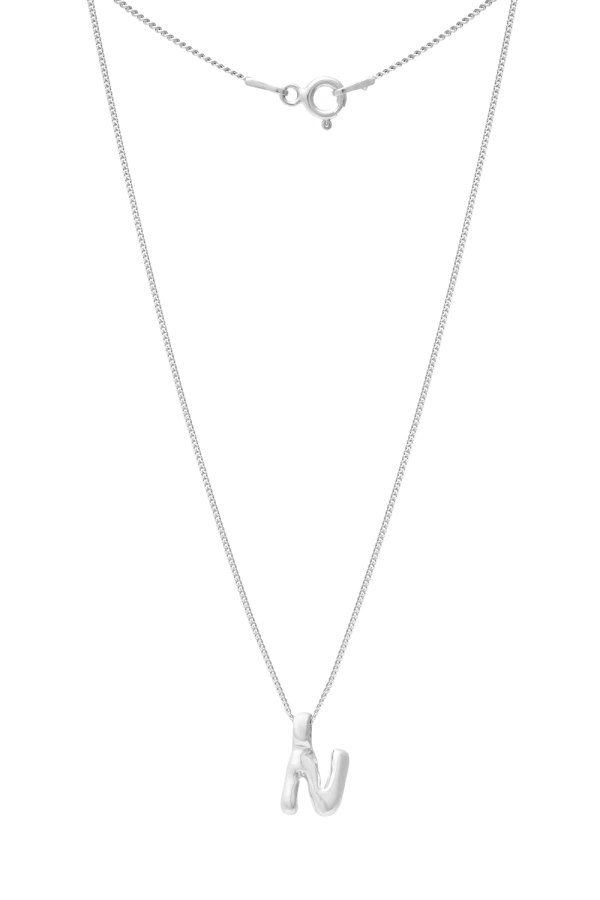 Naszyjnik LITERKA "N" SILVER