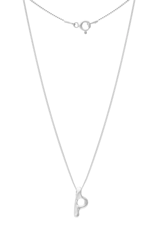 Naszyjnik LITERKA "P" SILVER