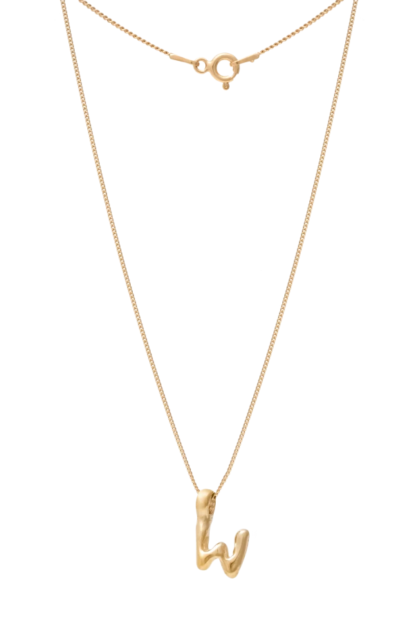Naszyjnik LITERKA "W" GOLD