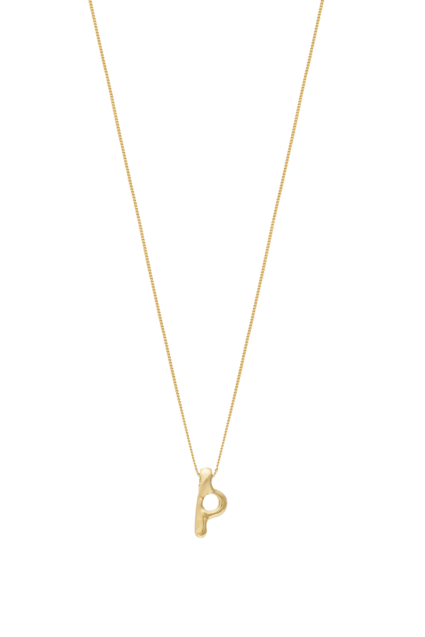 Naszyjnik LITERKA "P" ZŁOTO 14K