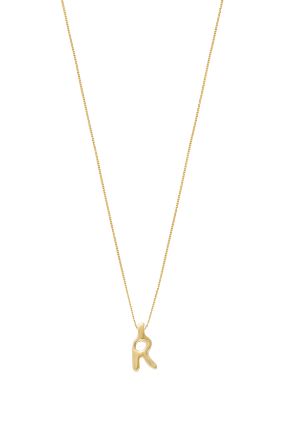 Naszyjnik LITERKA "R" ZŁOTO 14K