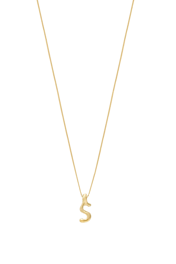 Naszyjnik LITERKA "S" ZŁOTO 14K