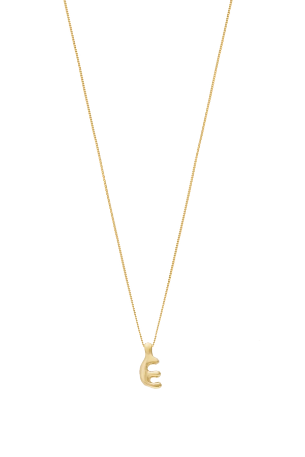 Naszyjnik LITERKA "E" ZŁOTO 14K