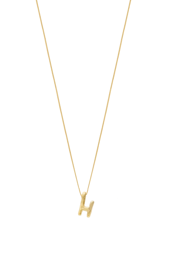 Naszyjnik LITERKA "H" ZŁOTO 14K
