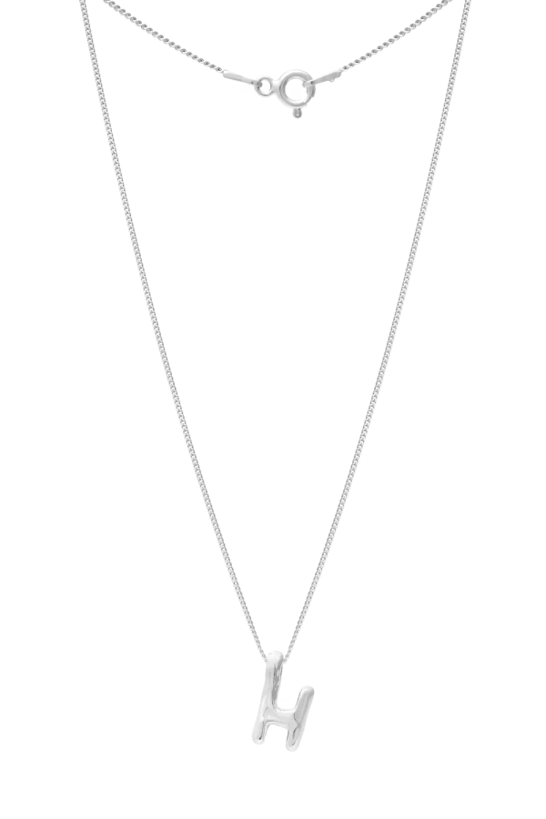Naszyjnik LITERKA "H" SILVER