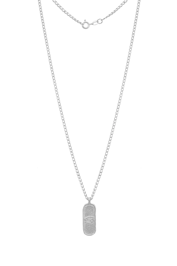 Męski Naszyjnik ZODIAK RAK SILVER