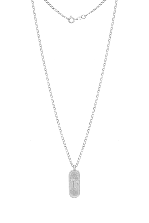 Męski Naszyjnik ZODIAK PANNA SILVER