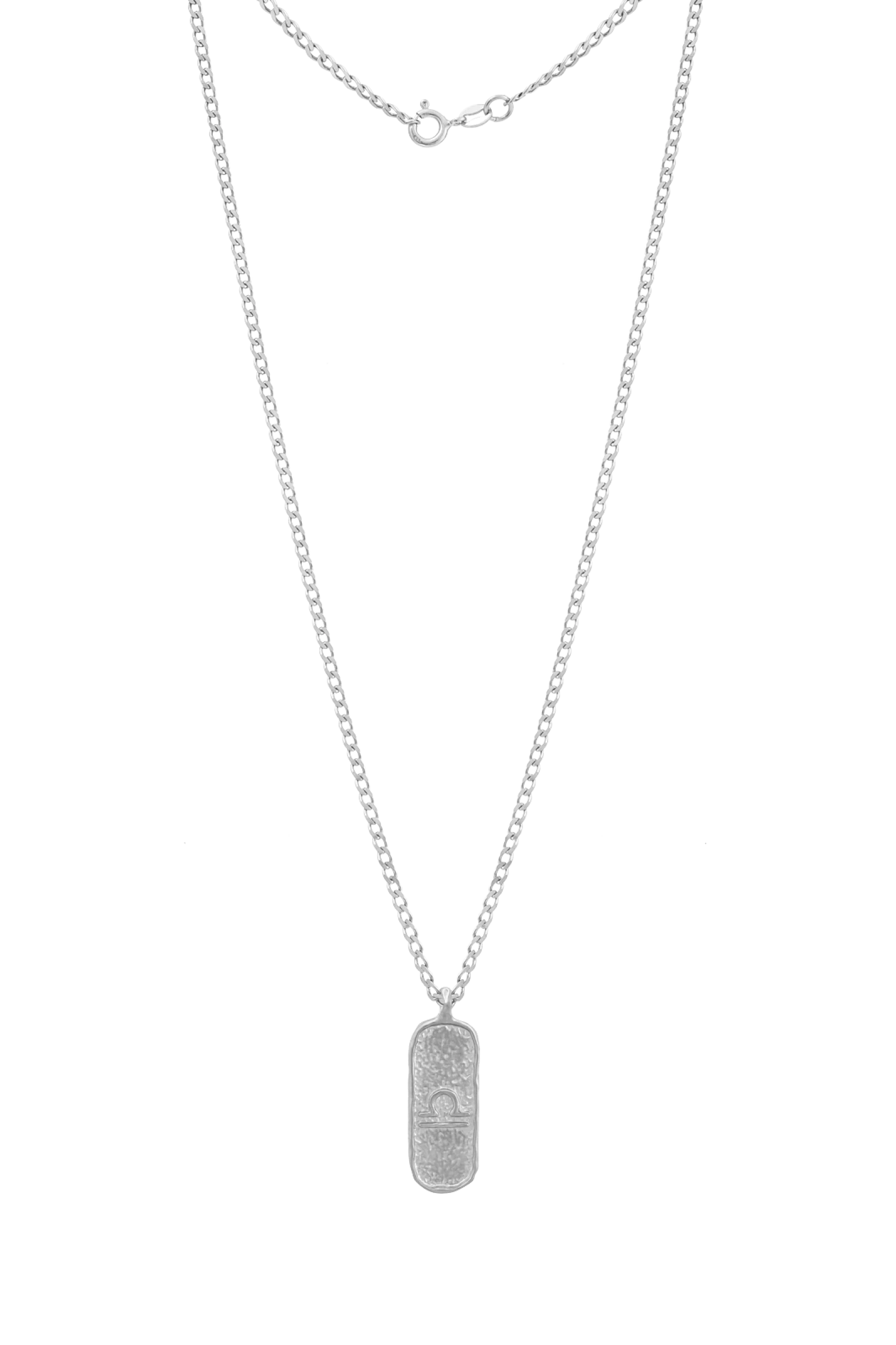 Męski Naszyjnik ZODIAK WAGA SILVER