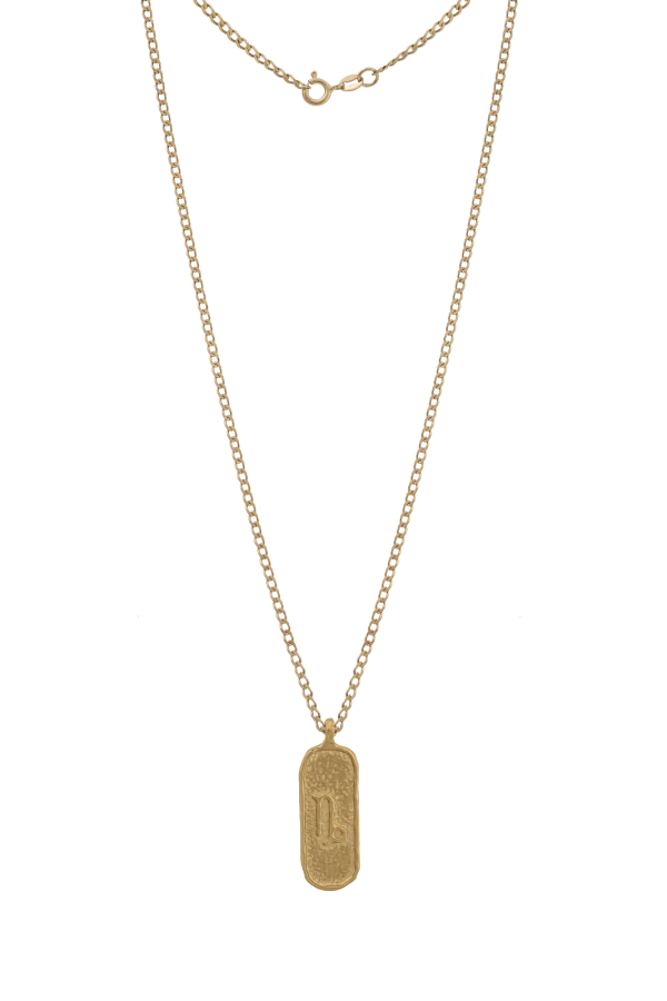 Męski Naszyjnik ZODIAK KOZIOROŻEC GOLD