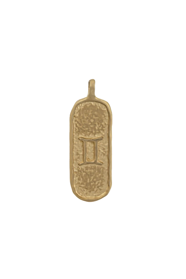 Męski Naszyjnik ZODIAK BLIŹNIĘTA GOLD