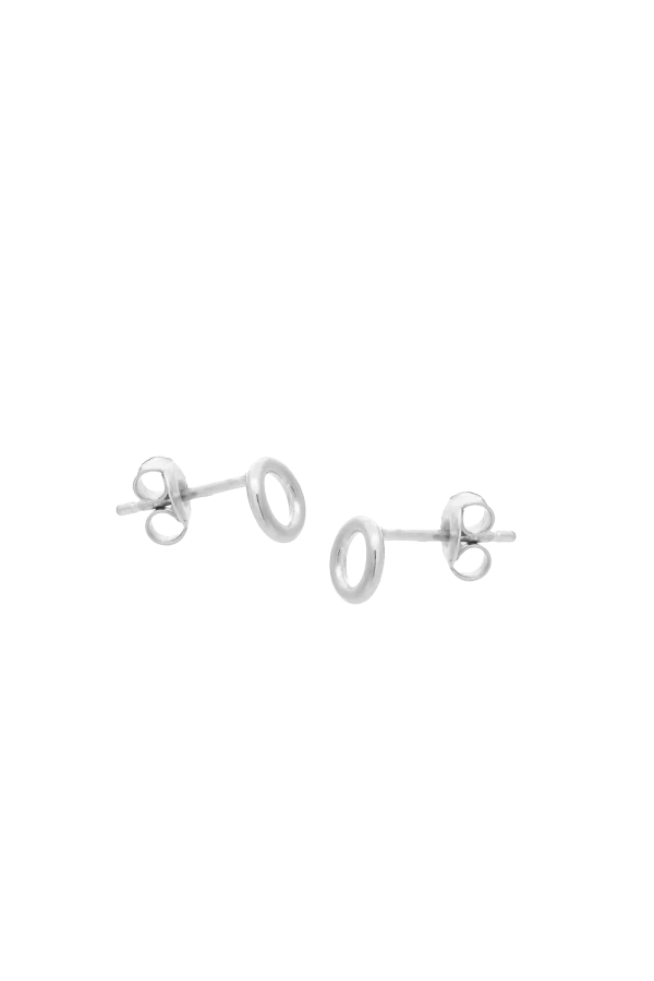 Kolczyki MINI ROUND SILVER