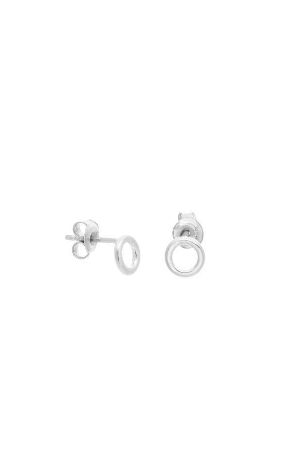 Kolczyki MINI ROUND SILVER