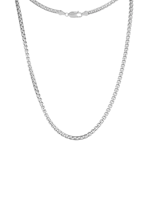 Męski Naszyjnik BOX SILVER